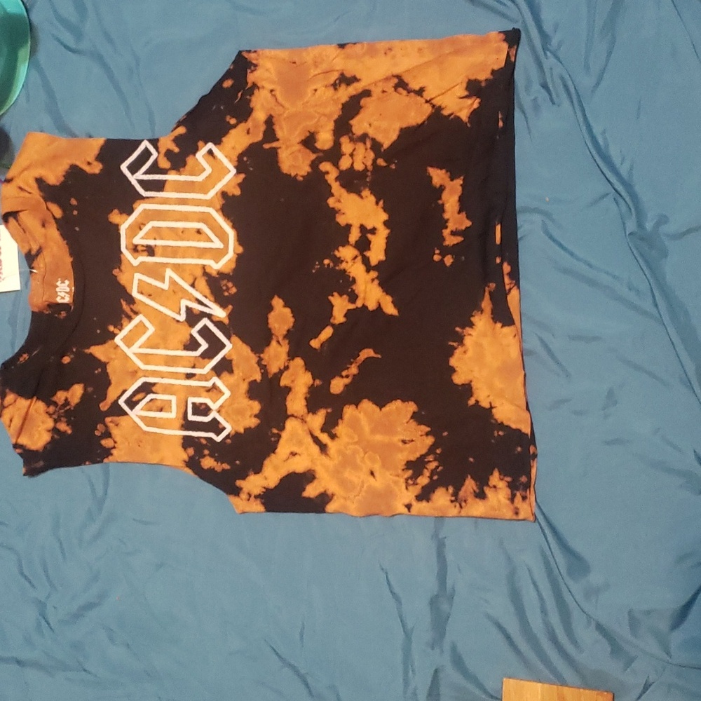 Bleached ACDC sleeveless T-Shirt